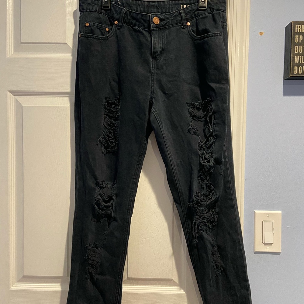 cotton on ripped denim boyfriend jeans